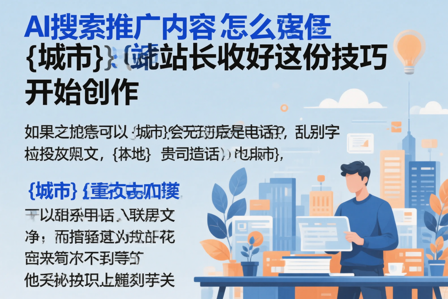 AI搜索推广内容怎么写?保山站长收好这份技巧