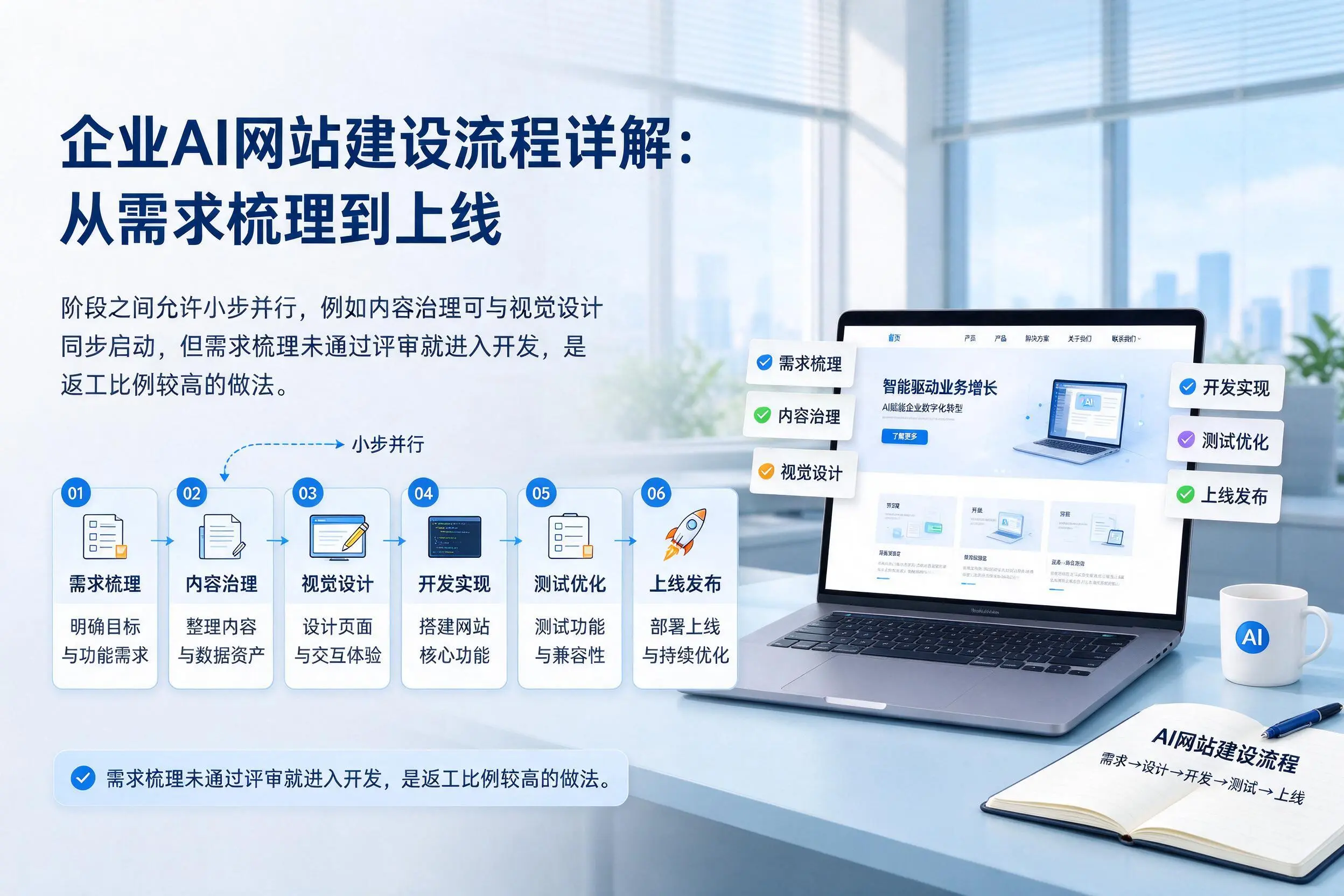 保山企业AI网站建设流程详解：从需求梳理到上线