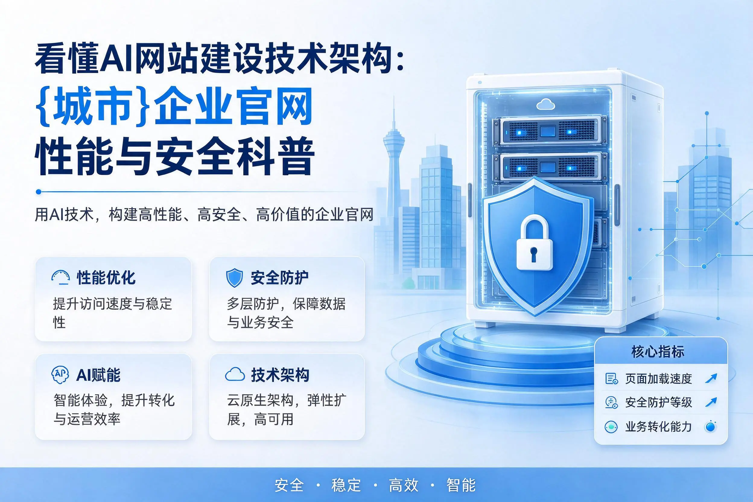 看懂AI网站建设技术架构：保山企业官网性能与安全科普