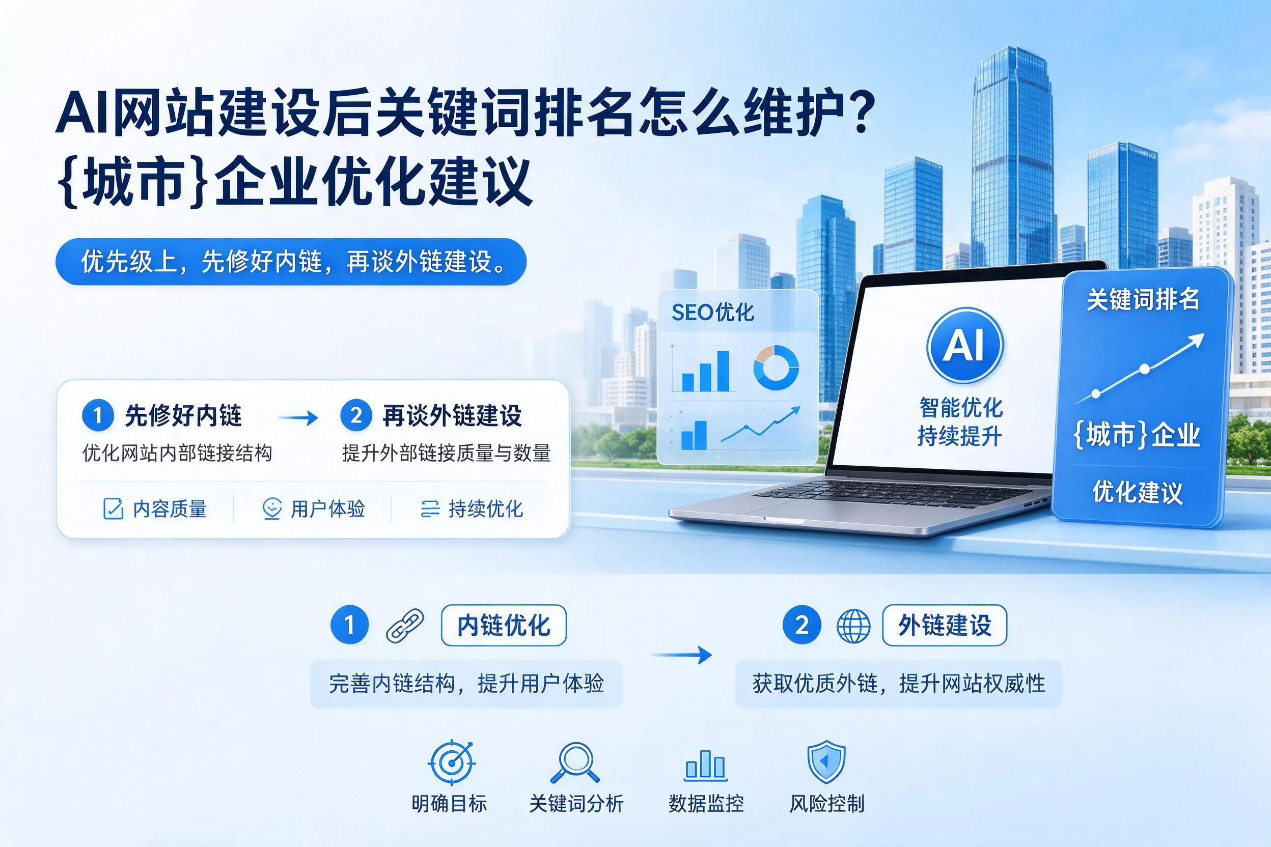 AI网站建设后关键词排名怎么维护?保山企业优化建议